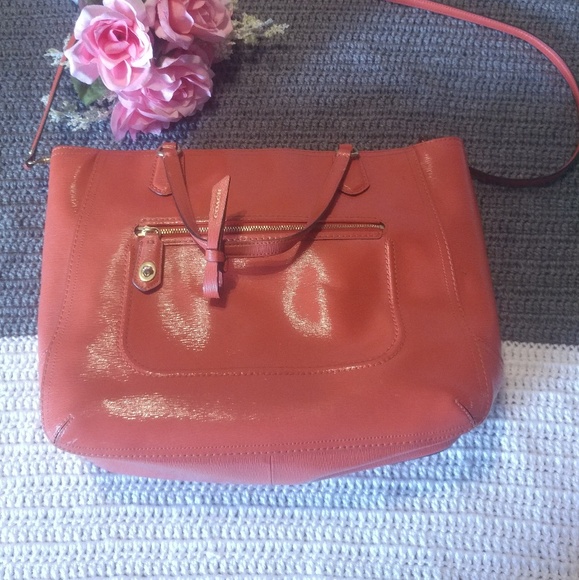 Coach Handbags - Coach Saffiano Textured Leather Tote Handbag